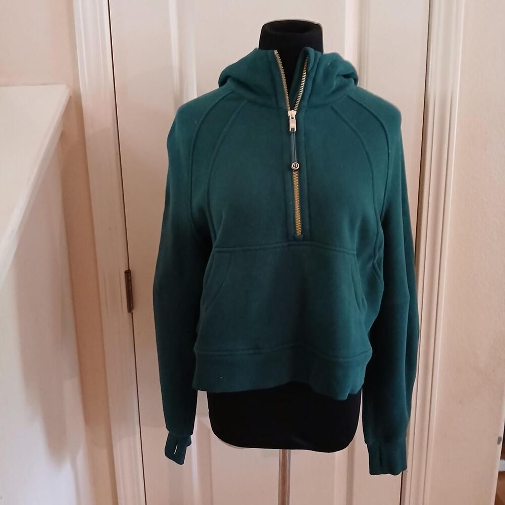 lululemon athletica Teal Pullover Half-Zip Hoodie